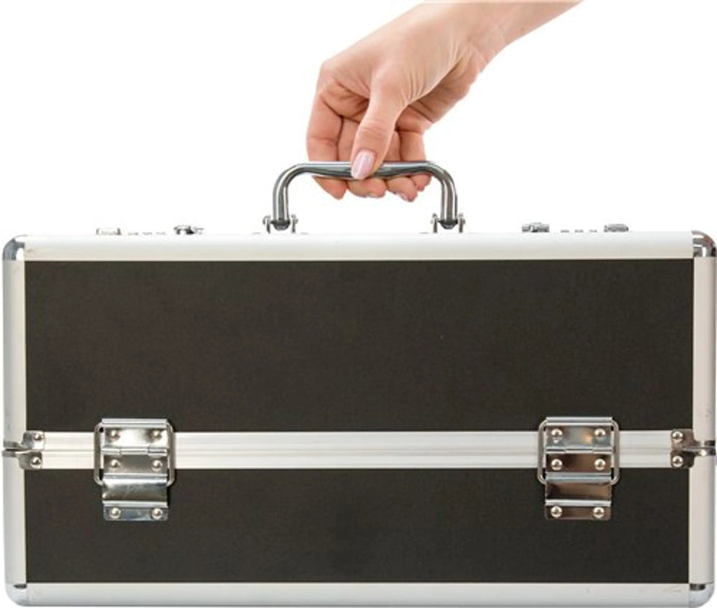 LOCKABLE VIBRATOR CASE BLACK LARGE